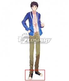 Tokyo Mirage Sessions FE Itsuki Aoi Blue White Cosplay Shoes