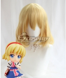 Touhou Project Alice Margatroid Golden Cosplay Wig