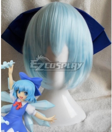 Touhou Project Ice Fairy Cirno Blue Cosplay Wig