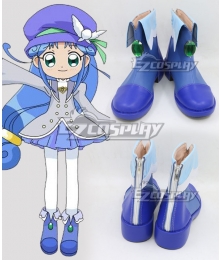 Twin Princess of Wonder Planet Fushigiboshi no Futagohime Rein Gyu Blue Shoes Cosplay Boots