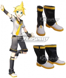 Vocaloid Classic Kagamine Rin Kagamine Len White Yellow Cosplay Shoes