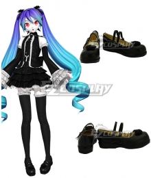 VOCALOID Hatsune Miku ANTI THE HOLiC Black Cosplay Shoes