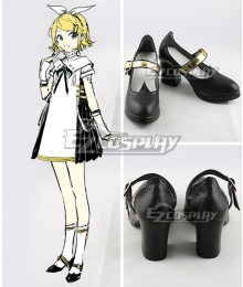 Vocaloid Kagamine Rin Symphony 2018 Black Cosplay Shoes