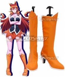 Welcome to Demon School! Iruma-kun Azazel Amelie Azazel Ameri Orange Shoes Cosplay Boots