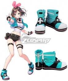 YouTuber Kizuna AI A.I.Channel A.I.Games Blue Cosplay Shoes