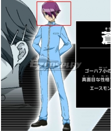 Yu-Gi-Oh! Yugioh Sevens Gakuto Sougetsu Purple Cosplay Wig