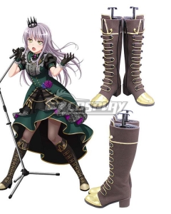 BanG Dream! Roselia Lofty Ambitions Minato Yukina Brown Shoes Cosplay Boots