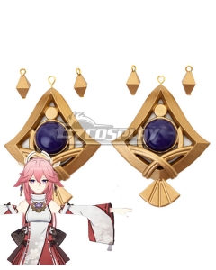 Genshin Impact Yae Miko Guuji Yae Earring Cosplay Accessory Prop