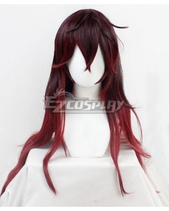 Demon Slayer: Kimetsu No Yaiba Kamado Tanjirou Female Red Brown Cosplay Wig