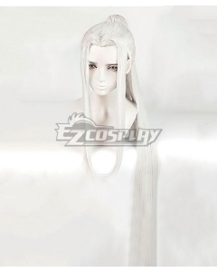 Demon Slayer: Kimetsu no Yaiba Tengen Uzui Female Silver White Cosplay Wig