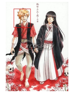 Hell's Paradise Jigokuraku Choubei Aza Red Cosplay Costume