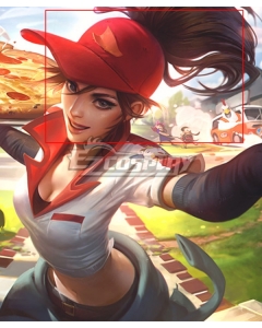 League Of Legends LOL Pizza Delivery Sivir Brown Cosplay Wig