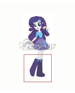 My Little Pony Equestria Girls Rarity Purple  Shoes Cosplay Boots
