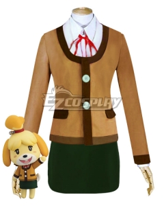 Animal Crossing New Horizons Isabelle Winter Outfit Cosplay Costume