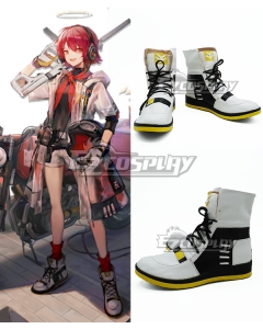 Arknights Exusiai KFC White Cosplay Shoes