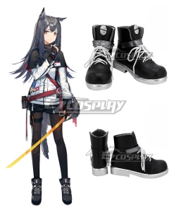 Arknights Texas Black Cosplay Shoes