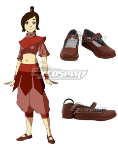 Avatar: The Last Airbender Ty Lee Brown Cosplay Shoes