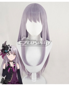 BanG Dream! Roselia Yukina Minato Grey Purple Cosplay Wig