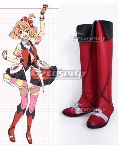 Macross Delta Macross Δ Freyja Wion Red Shoes Cosplay Boots