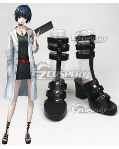 Persona 5 Tae Takemi Black Shoes Cosplay Boots