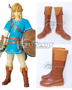 Zelda Legend Lynk Cos Wilderness Of Interest Game Male Yingjie Serve  Cosplay Costume Boots Wig