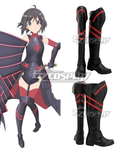 Itai no wa Iya nano de Bogyoryoku ni Kyokufuri Shitai to Omoimasu. BOFURI: I Don't Want to Get Hurt, so I'll Max Out My Defense. Maple Kaede Honjo Black SHoes Cosplay Boots