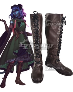 Critical Role Jester Lavorre Lv10 Brown Shoes Cosplay Boots