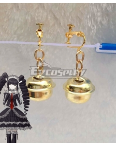 FM-Anime – Danganronpa: Trigger Happy Havoc Celestia Ludenberg Gold Saturn  Earrings Cosplay Accessories Props