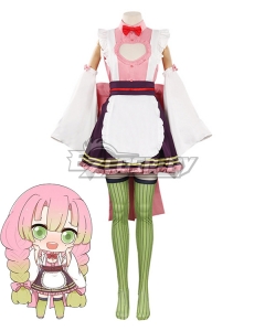 Demon Slayer Kimetsu No Yaiba Mitsuri Kanroji Maid Cosplay Costume