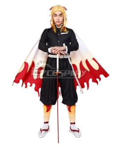 Demon Slayer: Kimetsu No Yaiba Rengoku Kyoujurou Cosplay Costume