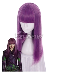 Disney Descendants 2 Mal Purple Cosplay Wig
