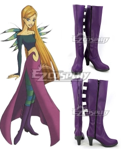 Disney W.I.T.C.H. Witch Cornelia Hale Purple Shoes Cosplay Boots