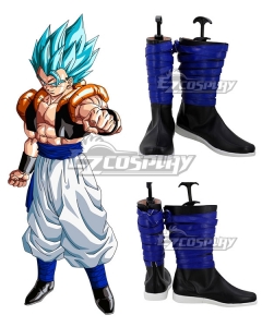 Dragon Ball Gogeta Black Blue Shoes Cosplay Boots