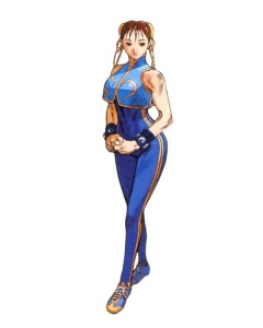 Halloween Men's Street Fighter Ryu Blue Cosplay Costume Anime