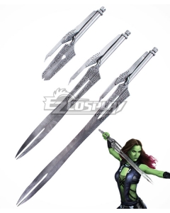 Guardians of the Galaxy Gamora Three Swords Daggers Cosplay Weapon Prop