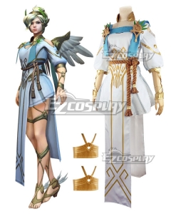 Overwatch OW Summer Games 2017 Winged Victory Mercy Skin Cosplay Costume - New Edition