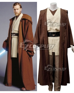 Star Wars Obi Wan Kenobi Brown Shoes Cosplay Boots