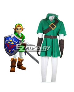 The Legend of Zelda Zeruda no Densetsu Link Cosplay Costume