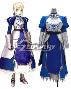 Fate Stay Night Fate Zero Saber Artoria Pendragon King Arthur Cosplay Costume Deluxe Version