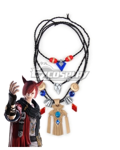 Final Fantasy XIV 5.3 G'raha Tia Cosplay Necklace Accessory Prop