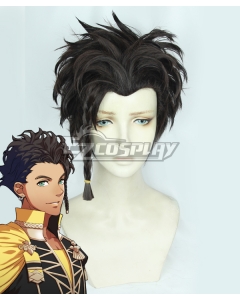 Fire Emblem Three Houses Claude von Regan Black Cosplay Wig - B Edition