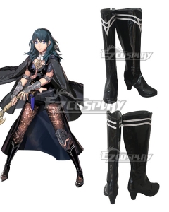 Fire Emblem: Three Houses Female Byleth Black Shoes Cosplay Boots