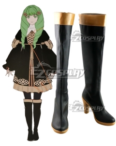Fire Emblem: Three Houses Flayn Black Shoes Cosplay Boots
