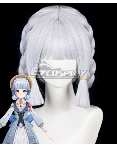 Genshin Impact Kamisato Ayaka New Edition Silver Cosplay Wig