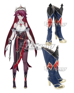Genshin Impact Rosaria Purple Shoes Cosplay Boots