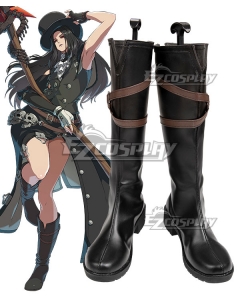 Guilty Gear Strive Testament Black Shoes Cosplay Boots