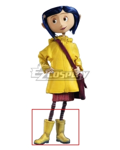 Halloween Coraline 2009 Movie Yellow Shoes Cosplay Boots