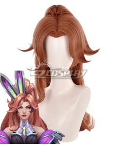 League of Legends LOL Battle Bunny Miss Fortune Brown Cosplay Wig