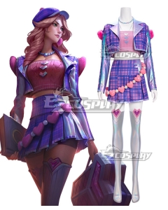 League of Legends LOL Valentine's Day 2023 Heartache Caitlyn Cosplay Costume