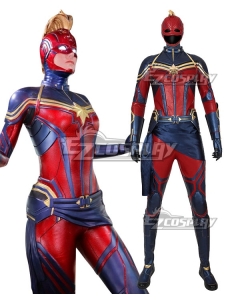 Marvel Avengers 4: Endgame Captain Marvel Carol Danvers Printed Cosplay Costume New EditioN
